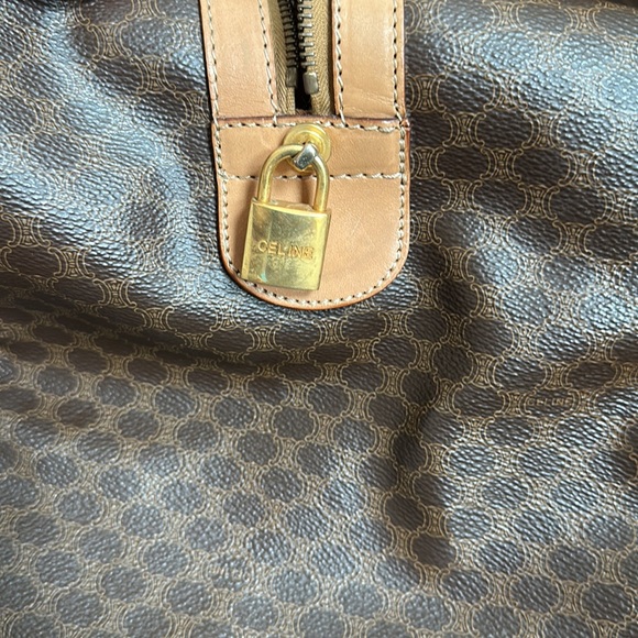 ❌SOLD❌ Celine Travel Tote Duffle Bag with Lock/Key Weekender - Picture 8 of 15